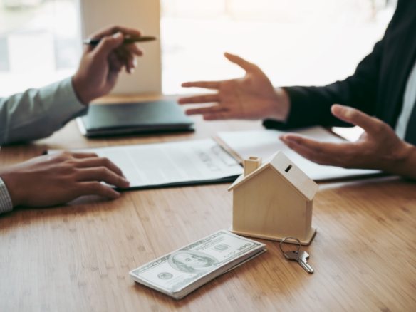 Business people home sales broker is using a pen p 2023 11 27 05 26 12 utc