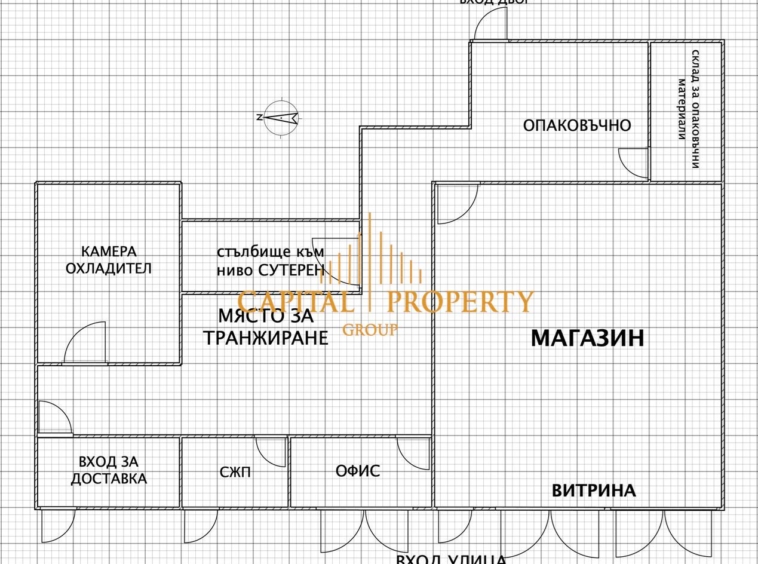 МАГАЗИН ЗА ПРОДАЖБА НА МЕСО С ТРАНЖОРНА И ДВОРНО ПАРКОМЯСТО - 0