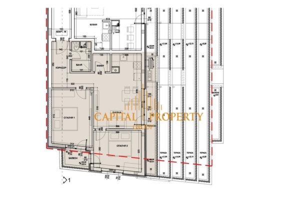 Двустаен апартамент, ново строителство, Левски, Варна - 0