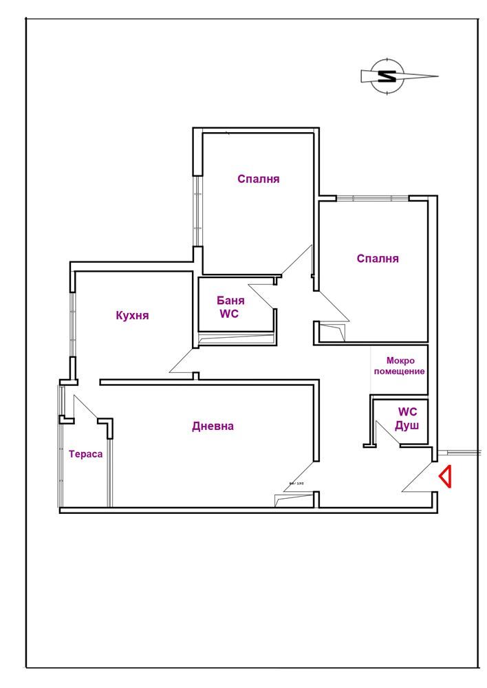 Тристаен/четиристаен апартамент в Дървеница-0 Тристаен/четиристаен апартамент в Дървеница - 0