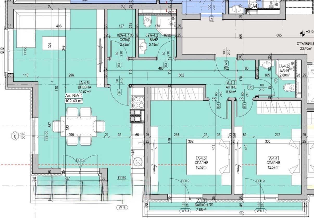 Обзаведен нов тристаен апартамент - 0