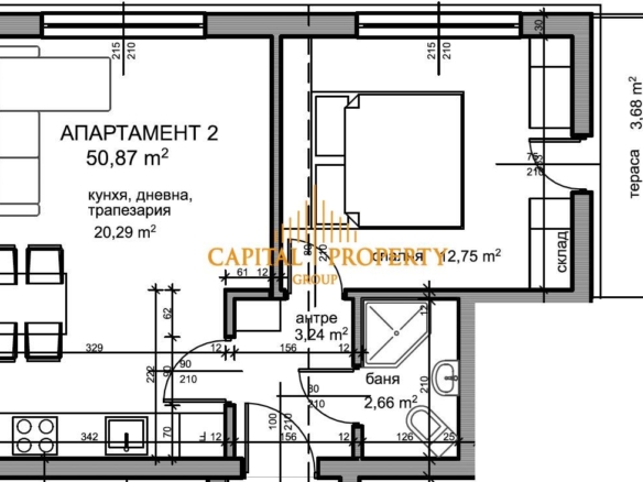 Двустаен апартмент, ново строителство, до ключ, нова сграда, Кранево - 0
