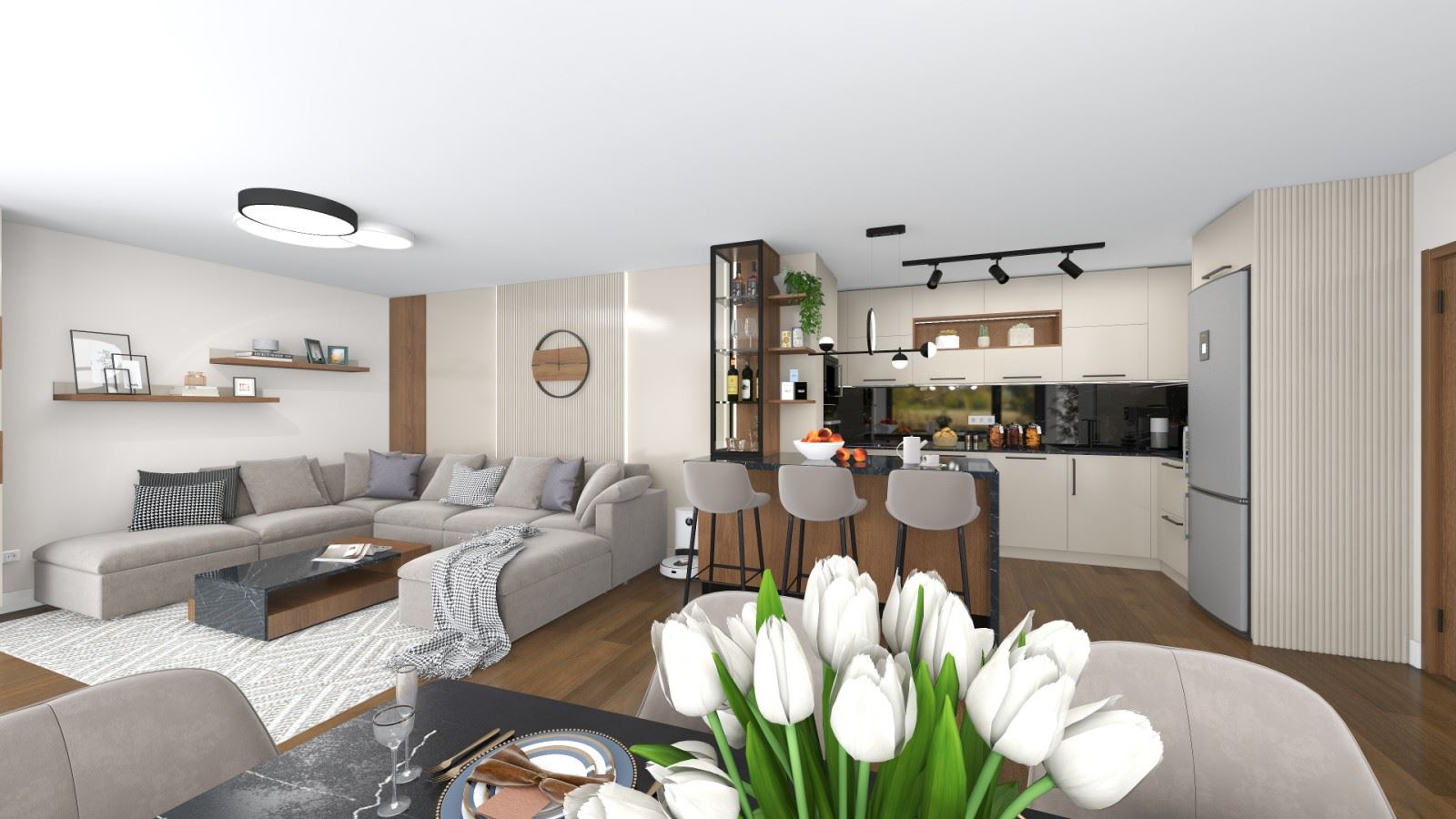 🏡 **Изключителен тристаен апартамент с усещане за къща в село Лозен** 🏡 - 0