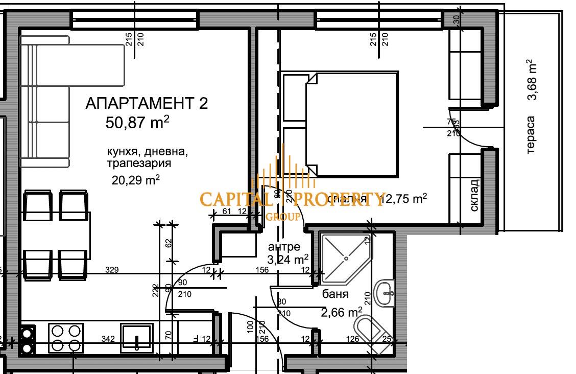 Едностаен апартамент, ново строителство, до ключ, нова сграда, Кранево - 0