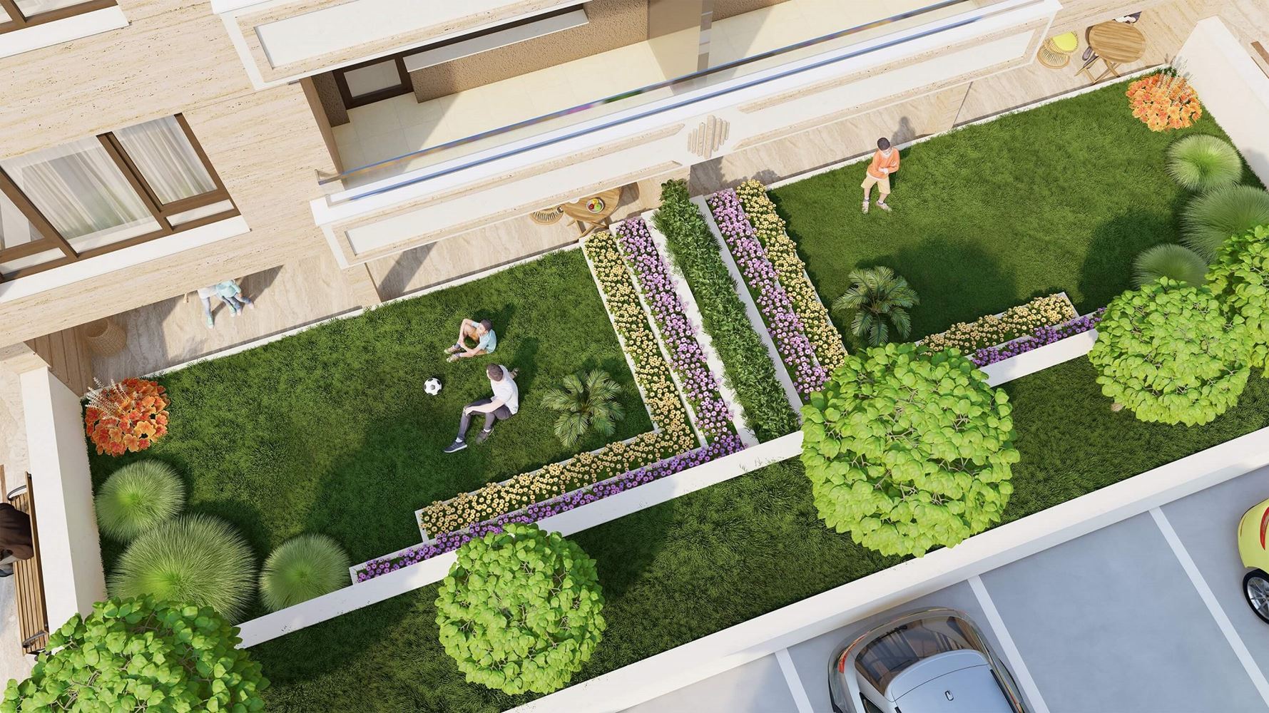 Четиристаен апартамент със собствен двор-0 Четиристаен апартамент със собствен двор - 0