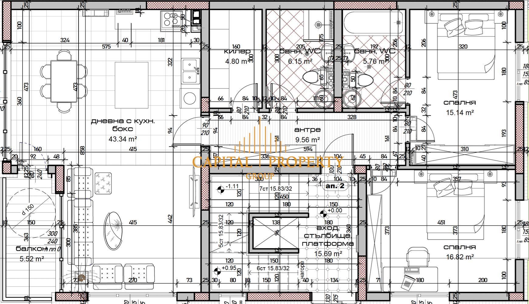 Тристаен апартамент с ПАНОРАМА в новострояща се сграда м-ст Зеленика гр. Варна - 0