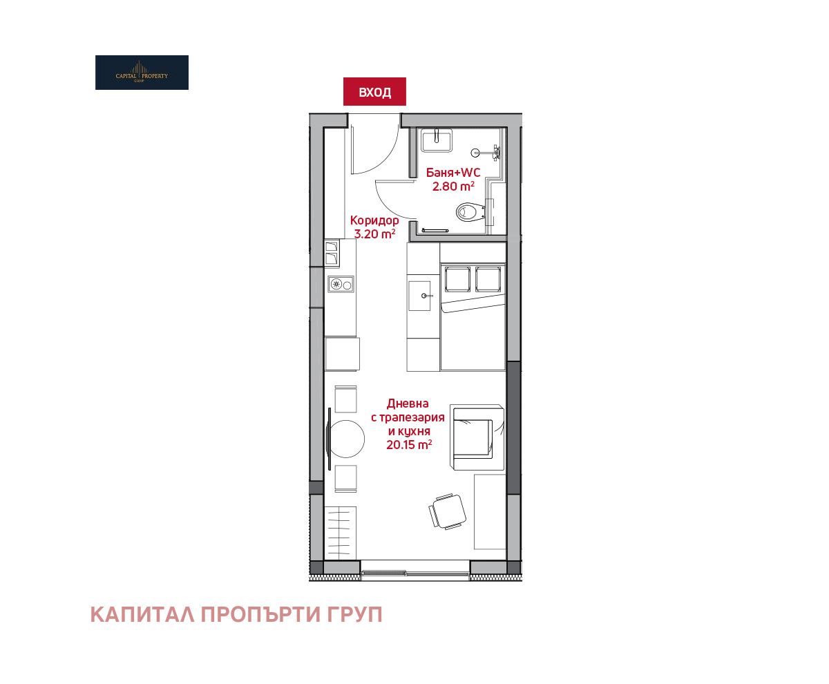 1-стаен - София, Зона Б-5-3 - 0