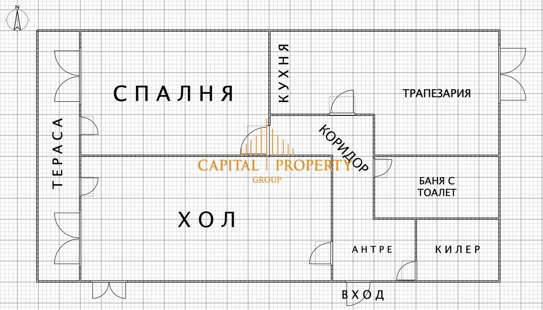 Три стаи /хол, спалня и кухня/ 82м2 жк Орел, гр. Разград-0 Три стаи /хол, спалня и кухня/ 82м2 жк Орел, гр. Разград - 0